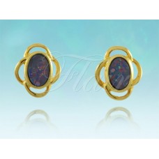 Scalloped Oval Gold Plated