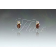 Small Oval with CZ Gold Plated
