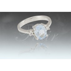 Large Oval with two CZ