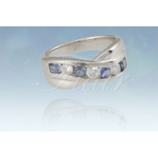 Criss Cross Bezel Set Eternity with CZ