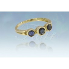 Bezel Set Eternity Ring Gold Plated