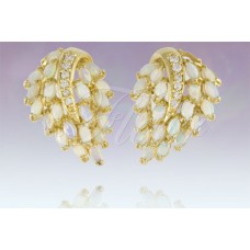 Large Fancy Leaf Design Gold Plated