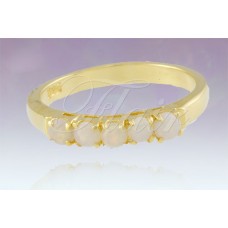 Bridge Set Eternity Ring Gold Plated