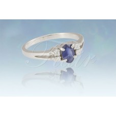 Split Shank Oval w/Four CZ