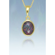 Medium Bezel Set Oval Gold Plated